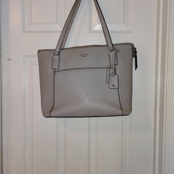 Kate Spade Gray Tote Bag 15" X 11" X 6" **READ DESCRIPTION** - Picture 2 of 4